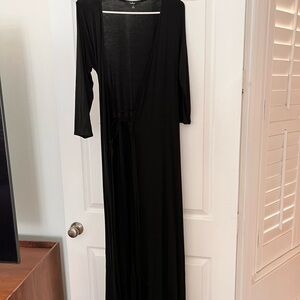 Elegant Black Wrap Dress